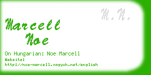 marcell noe business card